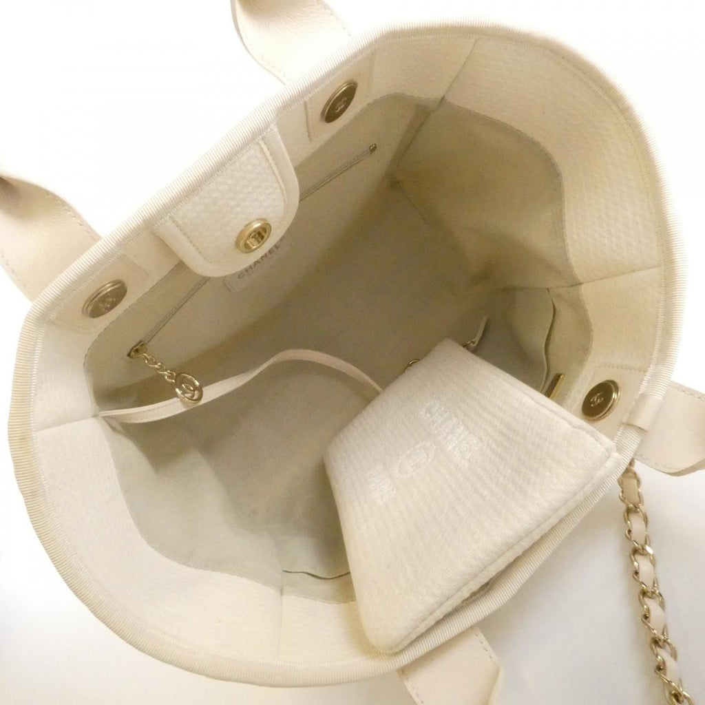 Chanel Deauville Line AS3257 Ivory Tote Bag