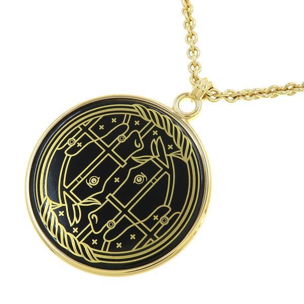 Hermes Necklace Medaille Catriege GM