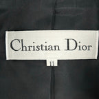 Dior Skirt Suit Black Light Gray Long Sleeve Knee Length Shoulder — view 3