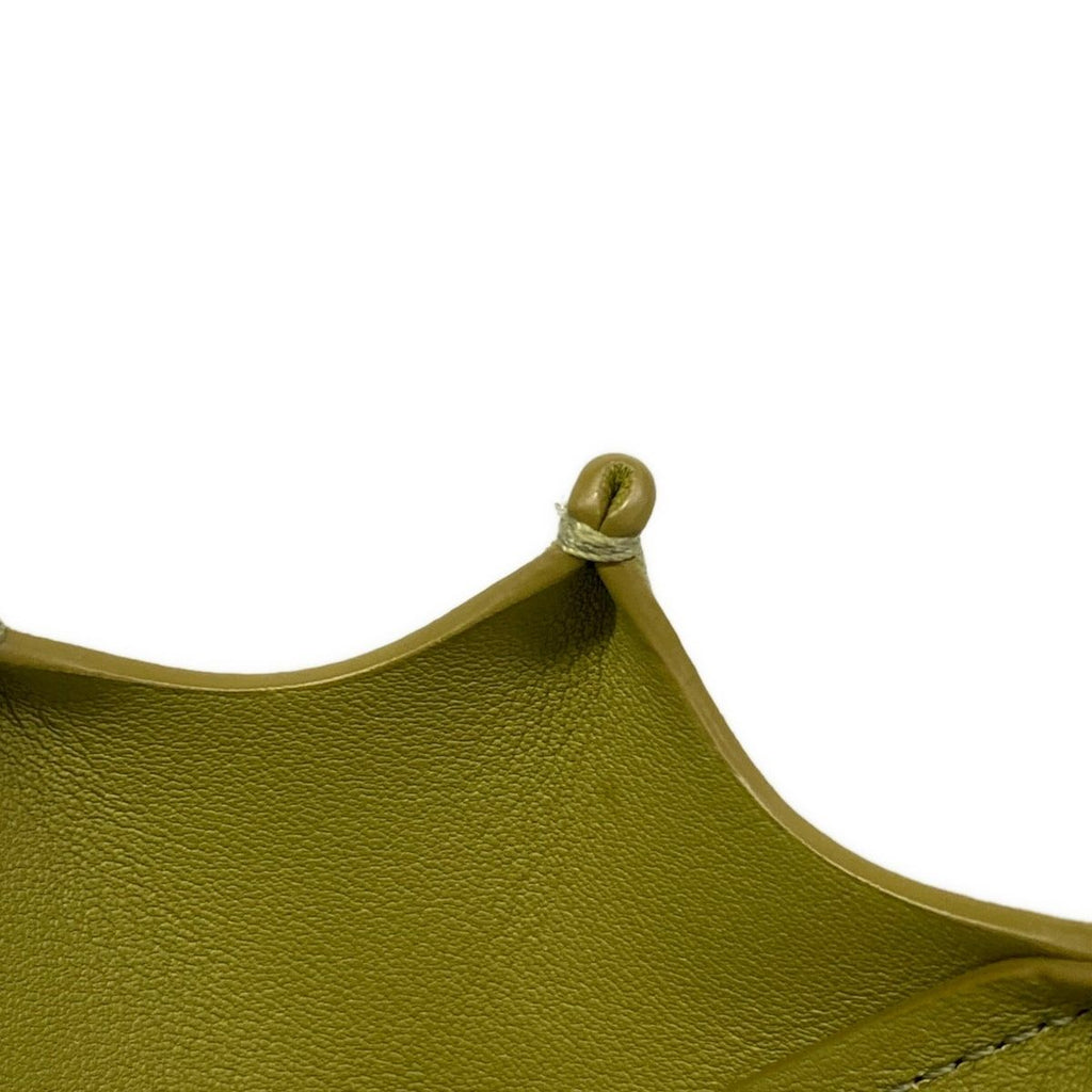 Loewe Key Holder Kiwi Puzz Charm Light Green Beige Multi Leather