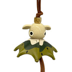 Loewe Key Holder Kiwi Puzz Charm Light Green Beige Multi Leather
