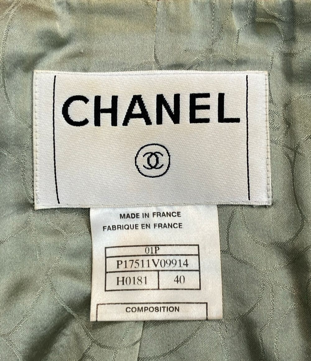 Chanel Tweed Zip Up Jacket 40 — view 3
