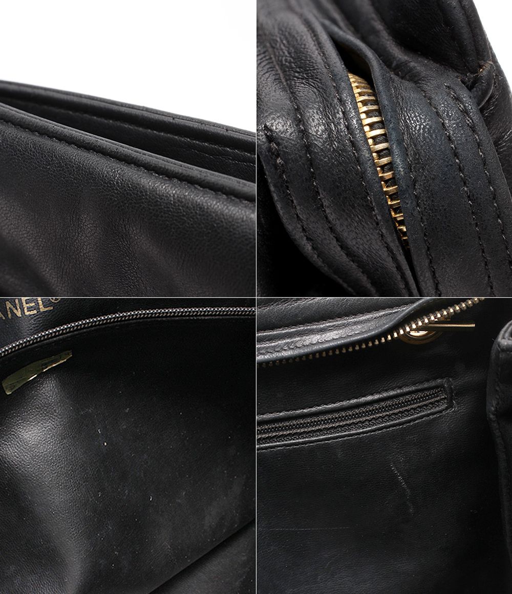 Chanel Chain Shoulder Bag Gold Quilted