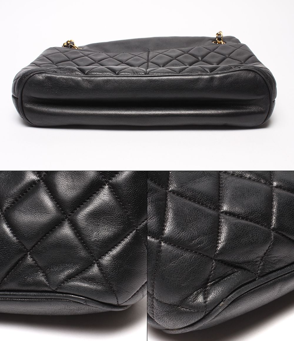 Chanel Chain Shoulder Bag Gold Quilted