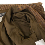 Chanel Dress 40 M Dark Brown Zip Up Plaid Wool — view 8