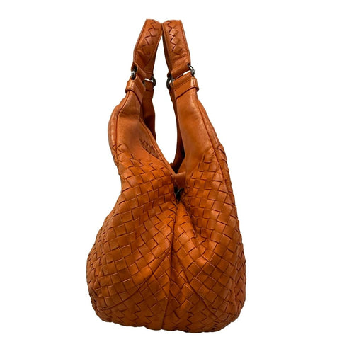Bottega Veneta Tote Midi Amcampana Orange Leather