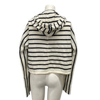 Dior Hoodie I 38 White Black Knit Border Zip — view 2
