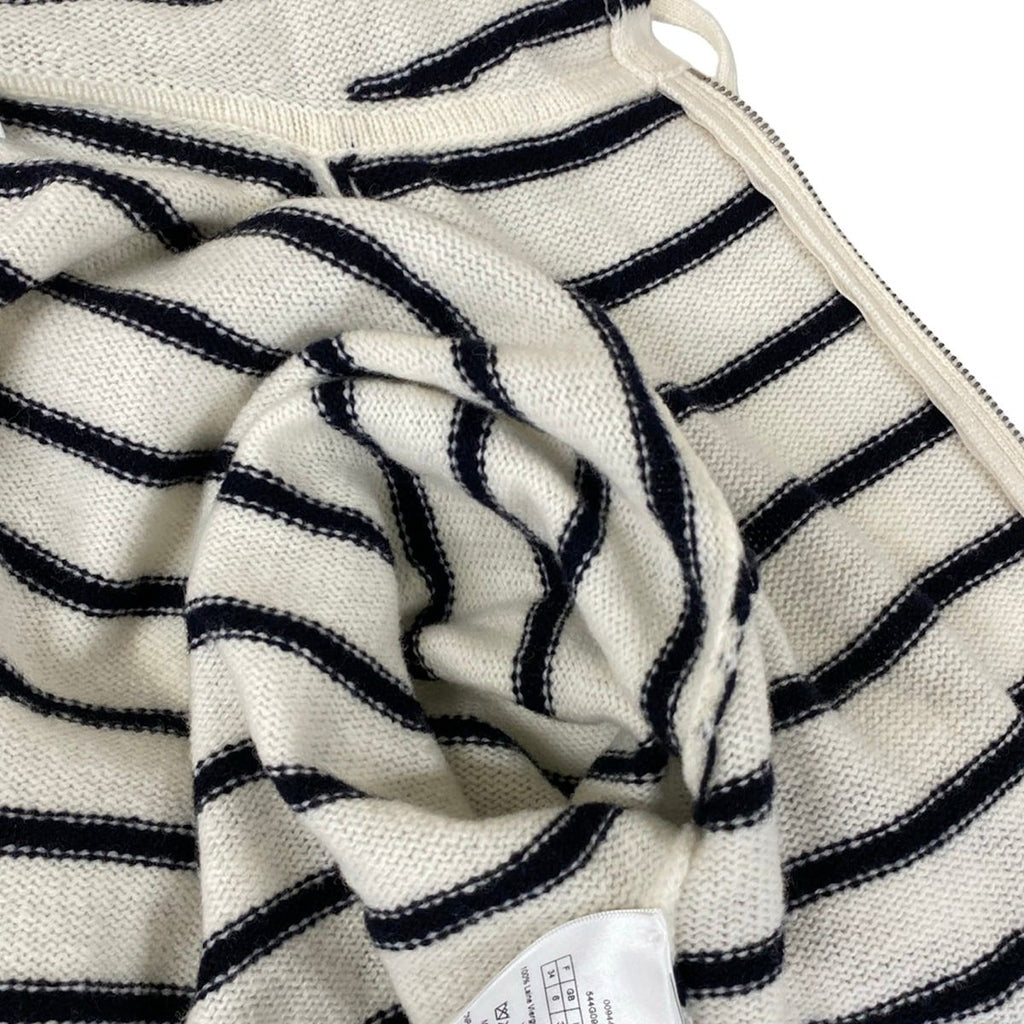 Dior Hoodie I 38 White Black Knit Border Zip — view 8