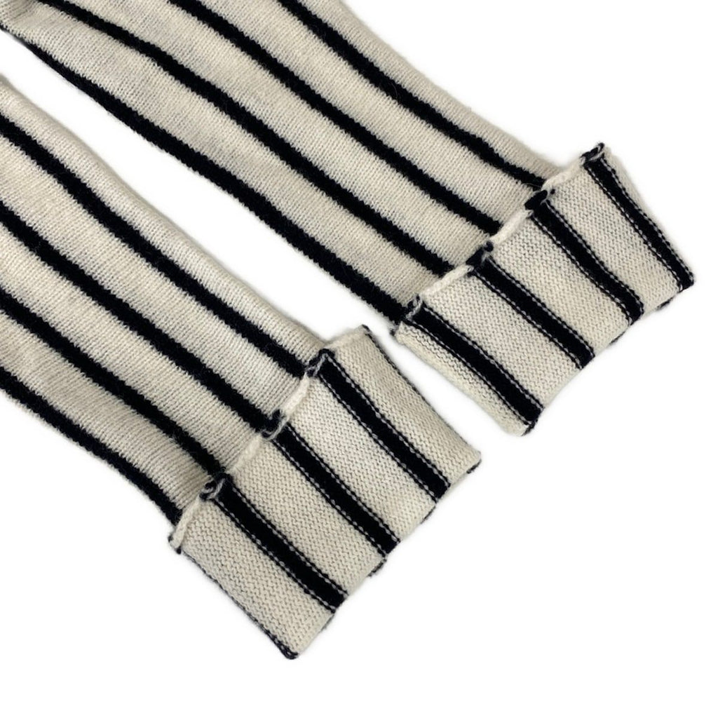 Dior Hoodie I 38 White Black Knit Border Zip — view 6