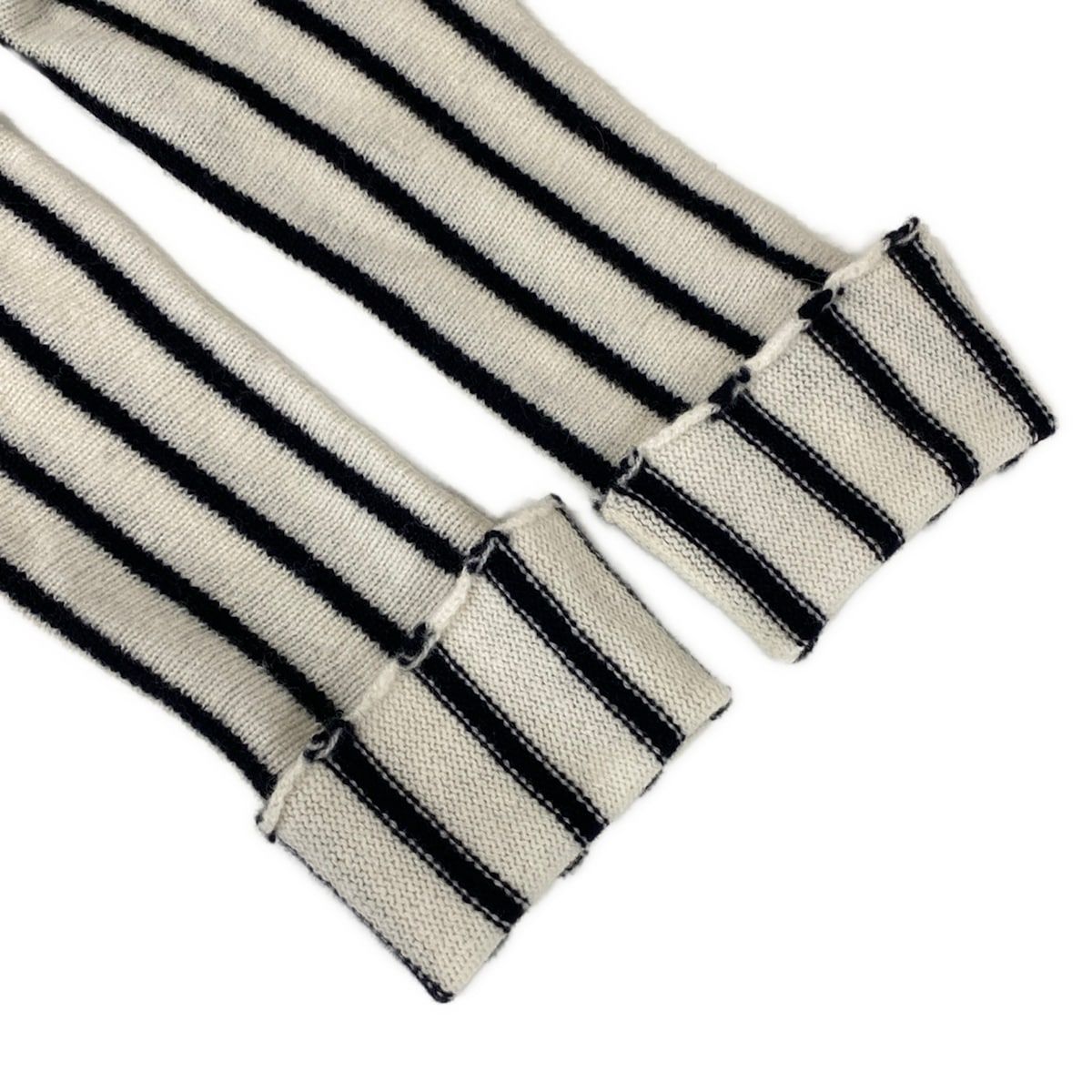 Dior Hoodie I 38 White Black Knit Border Zip — view 6