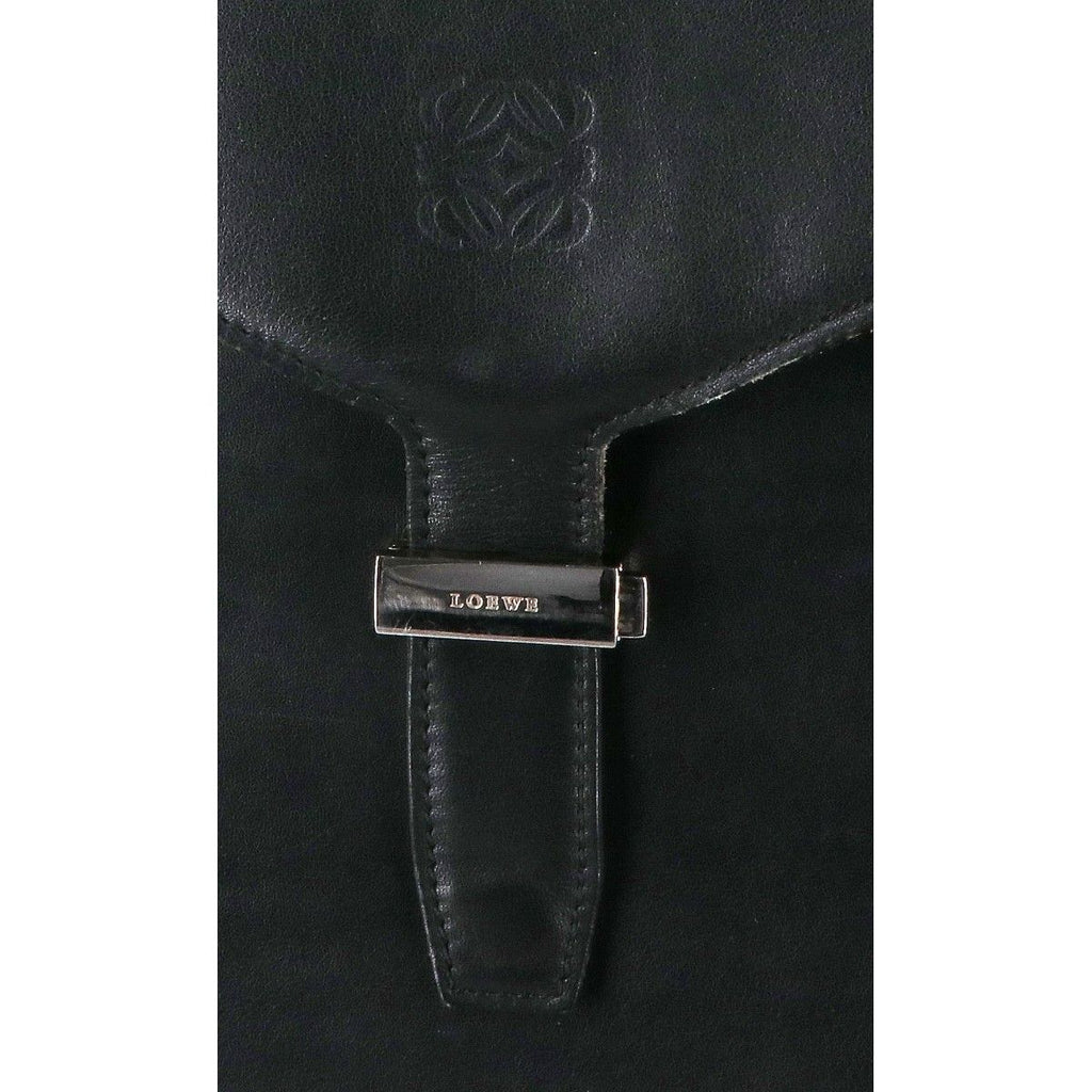 Loewe Anagram Leather Flap Bag Business Briefcase