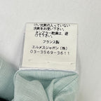 Hermes Button Down Short Sleeve Shirt Linen Blend Sky Blue — view 6