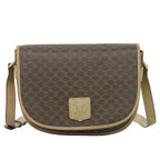 Celine Macadam Shoulder Bag Pochette Brown