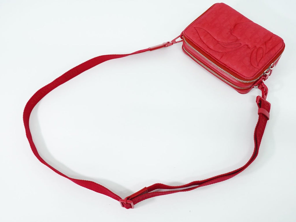Dior I-r-el Erl Mirage Quilted Rabbit Shoulder Bag Pochette Nylon