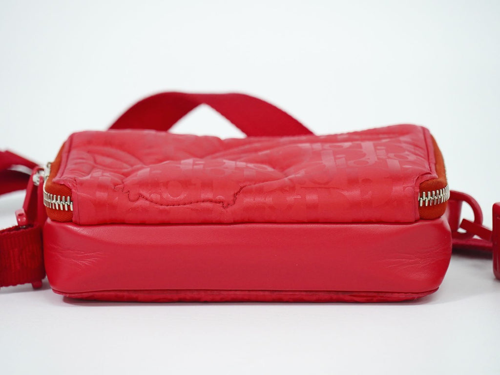 Dior I-r-el Erl Mirage Quilted Rabbit Shoulder Bag Pochette Nylon