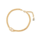 Chanel Necklace CC Logo Rhinestone a Choker