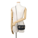 Chanel Chain Wallet Quilted CC Logo Lambskin Pearl Black Shoulder Bag