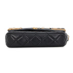 Chanel Chain Wallet Quilted CC Logo Lambskin Pearl Black Shoulder Bag
