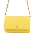 Chanel Chain Wallet Classic Quilted CC Logo Caviar Leather Shoulder Bag