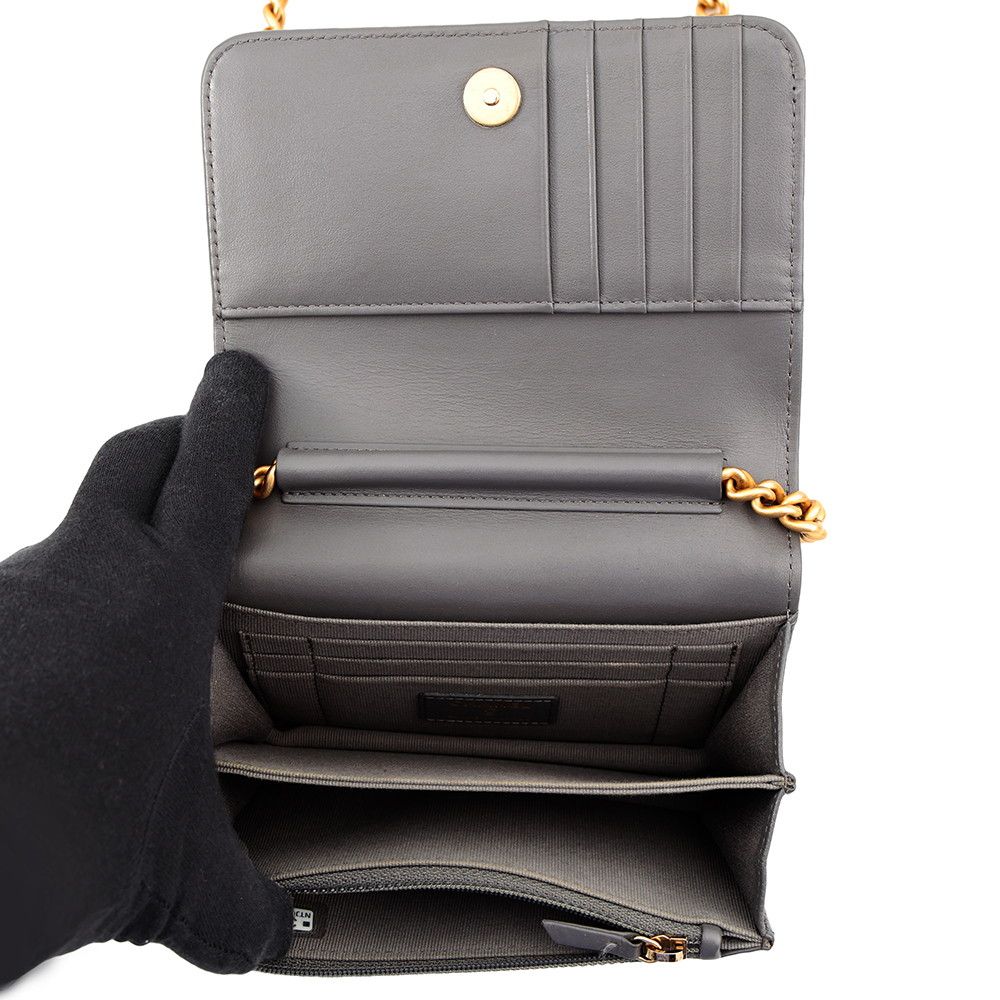 Chanel Chain Wallet Boy 15 Caviar Leather Shoulder Bag