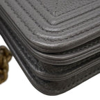 Chanel Chain Wallet Boy 15 Caviar Leather Shoulder Bag