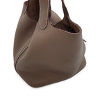 Hermes Handbag Picotin Lock PM Etoupe Silver Taurillon Clemence Tote Bag