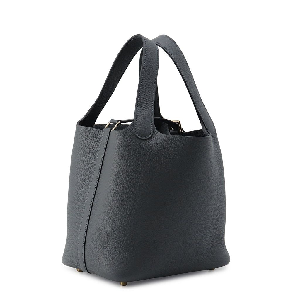 Hermes Handbag Picotin Lock PM Grimisty Champagne Gold Taurillon Clemence Tote