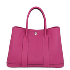 Hermes Tote Bag Garden Party TPM Lo-z Purple Silver Negotiating