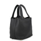 Hermes Handbag Picotin Lock PM Black Gold Taurillon Clemence