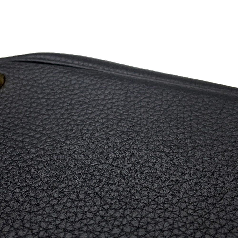 Hermes Handbag Picotin Lock PM Black Gold Taurillon Clemence