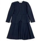 Dior Set Skirt Suit Color Jacket Flare 13 Navy — view 2