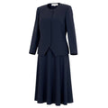 Dior Set Skirt Suit Color Jacket Flare 13 Navy
