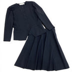 Dior Set Skirt Suit Color Jacket Flare 13 Navy — view 3