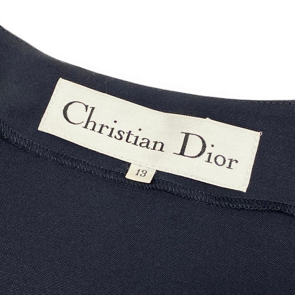 Dior Set Skirt Suit Color Jacket Flare 13 Navy — view 8