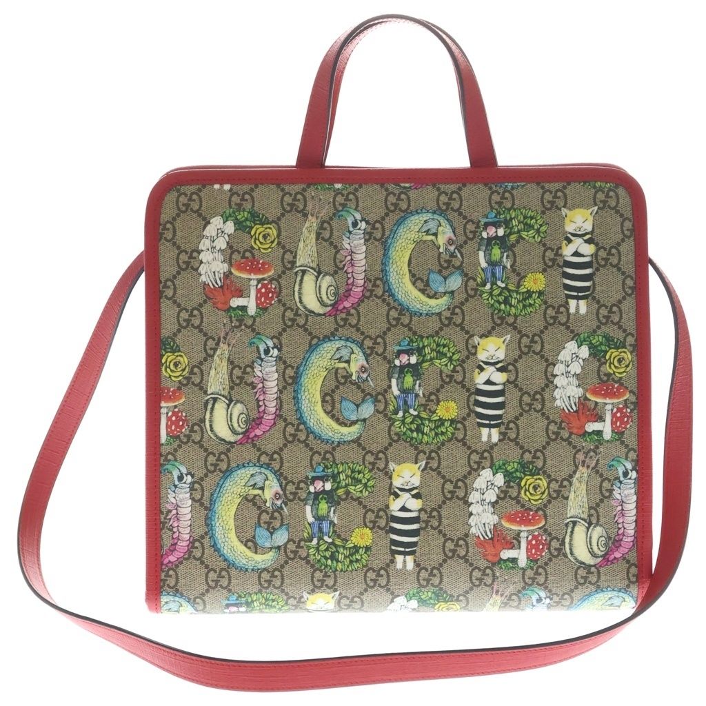 Gucci Yuko Higuchi Collaboration Children's GG Supreme Leather 2-Way Shoulder