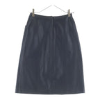 Chanel Vintage Leather Long Skirt Black 36 — view 2