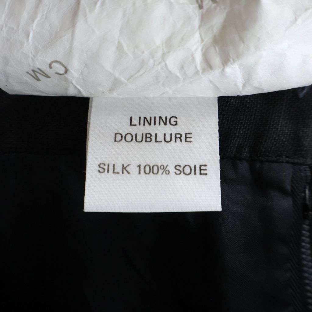 Chanel Vintage Coco Button Knee Length Skirt Black 40 — view 7