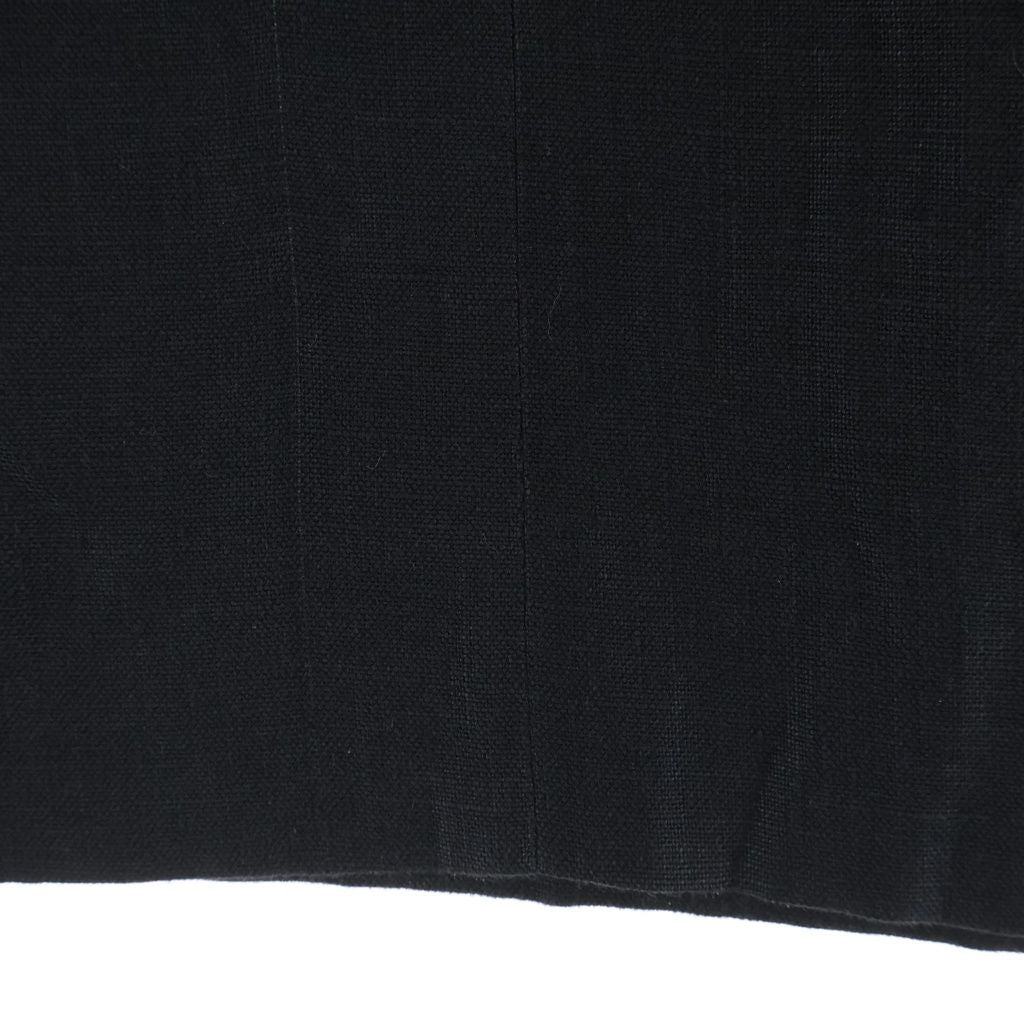 Chanel Vintage Coco Button Knee Length Skirt Black 40 — view 4