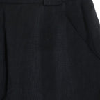 Chanel Vintage Coco Button Knee Length Skirt Black 40 — view 3