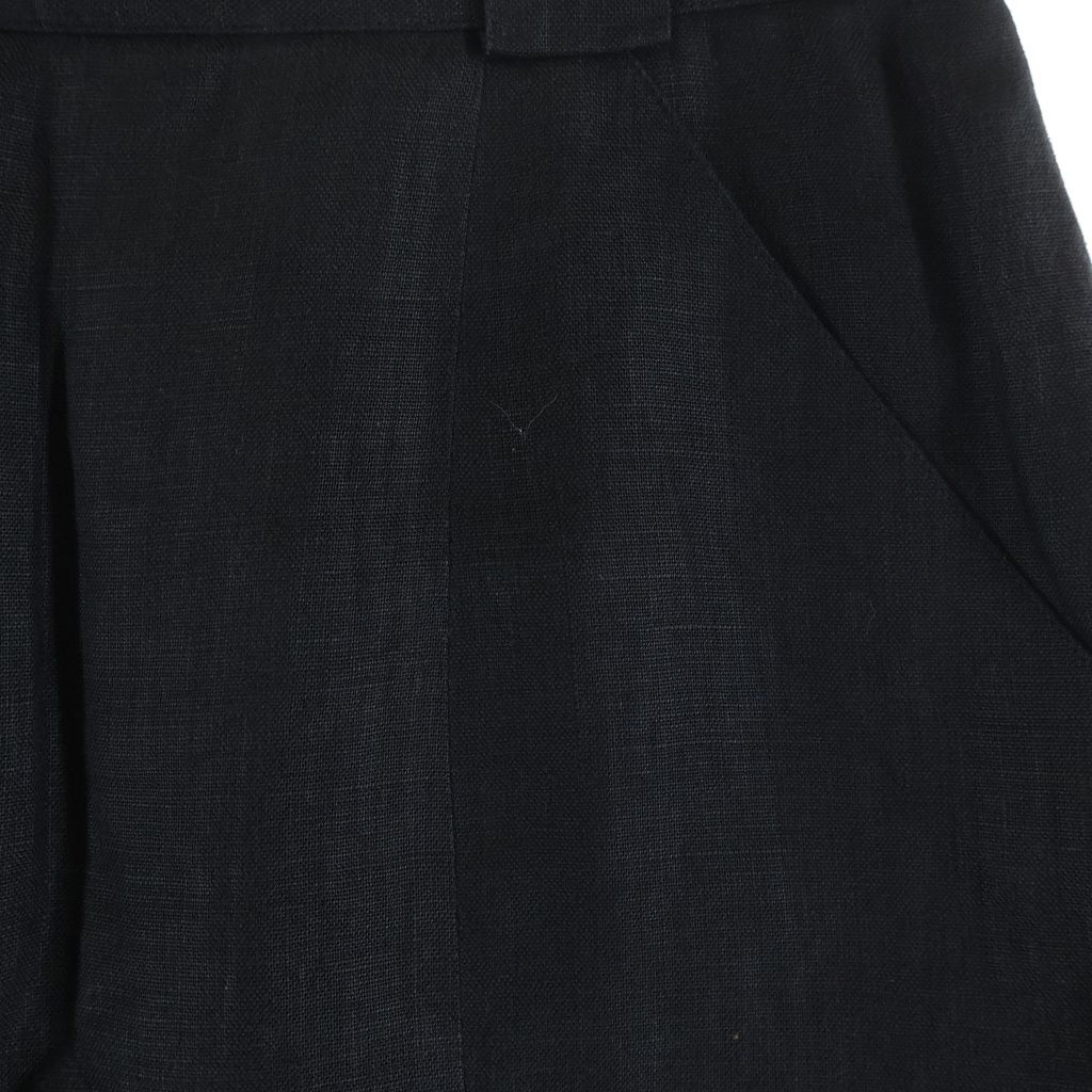 Chanel Vintage Coco Button Knee Length Skirt Black 40 — view 3