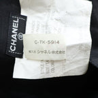 Chanel Vintage Coco Button Knee Length Skirt Black 40 — view 8