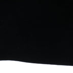 Chanel Vintage Coco Button Knee Length Velour Tight Skirt Black 40 — view 4