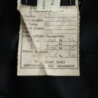 Chanel Vintage Coco Button Knee Length Velour Tight Skirt Black 40 — view 7