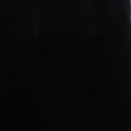Chanel Vintage Coco Button Knee Length Velour Tight Skirt Black 40 — view 3