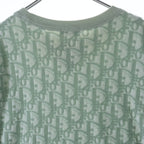 Dior Oblique Logo S Tee Pile T-Shirt Green — view 4