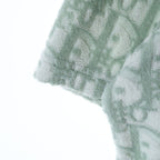 Dior Oblique Logo S Tee Pile T-Shirt Green — view 6