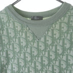 Dior Oblique Logo S Tee Pile T-Shirt Green — view 3