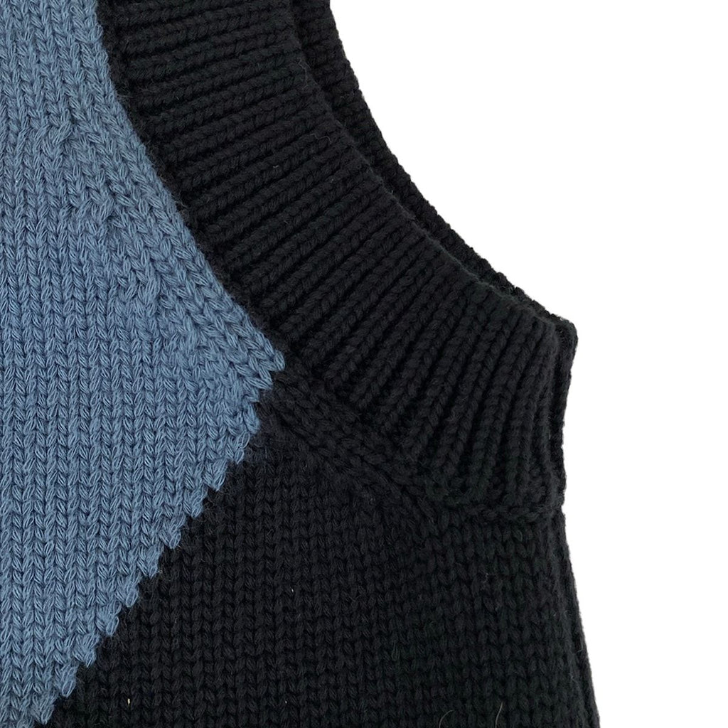 Hermes Vest 38 M Navy Blue Candy Libris Cotton — view 7