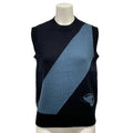 Hermes Vest 38 M Navy Blue Candy Libris Cotton