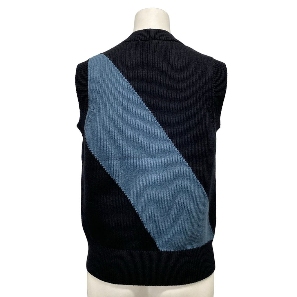 Hermes Vest 38 M Navy Blue Candy Libris Cotton — view 2